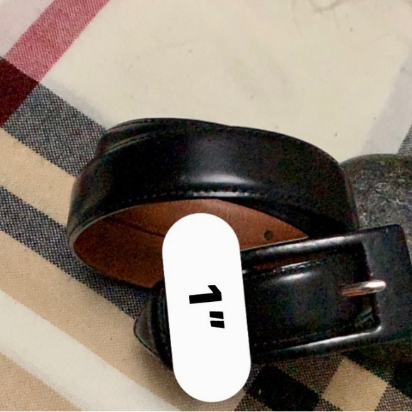 ⭐️ ANA FIRENZE BELT GENUINE ITALIAN LEATHER - BLACK ⭐️#FB8 - Picture 12 of 16